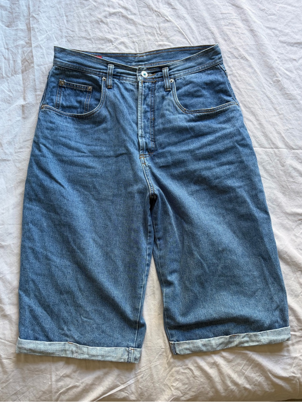 Relaxed Baggy Vintage Women’s Jorts Jean Shorts Medium Blue